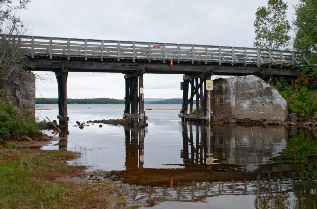 Installation d’un pont temporaire à la hauteur du pont Noir à Nominingue