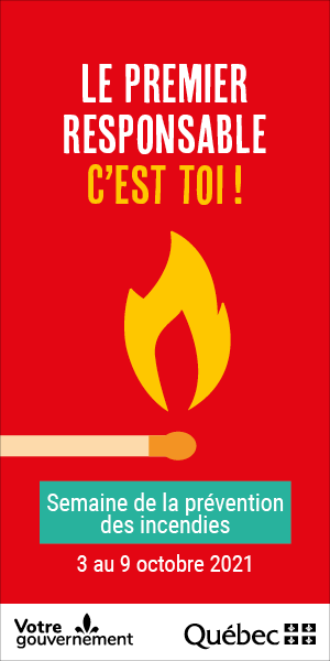 Semaine de la prévention des incendies du 3 au 9 octobre 2021