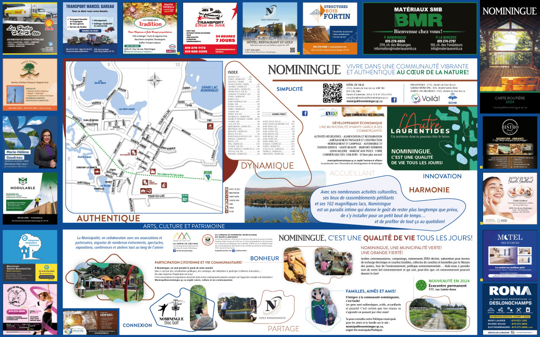 Nouvelle carte routière et touristique 2024