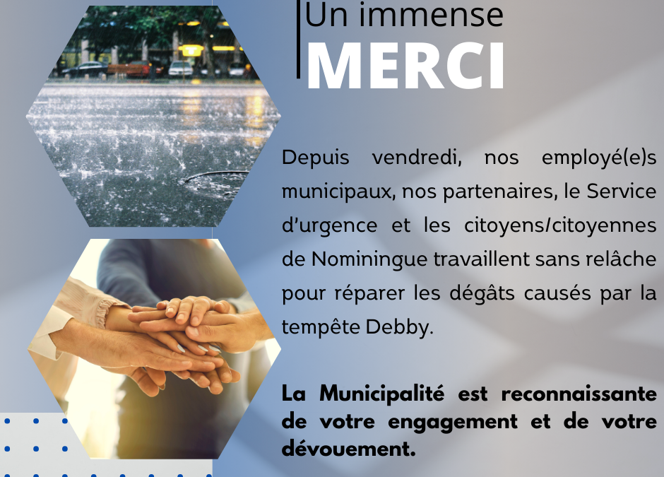 Remerciements – Dimanche 11 août 2024 à 15h30
