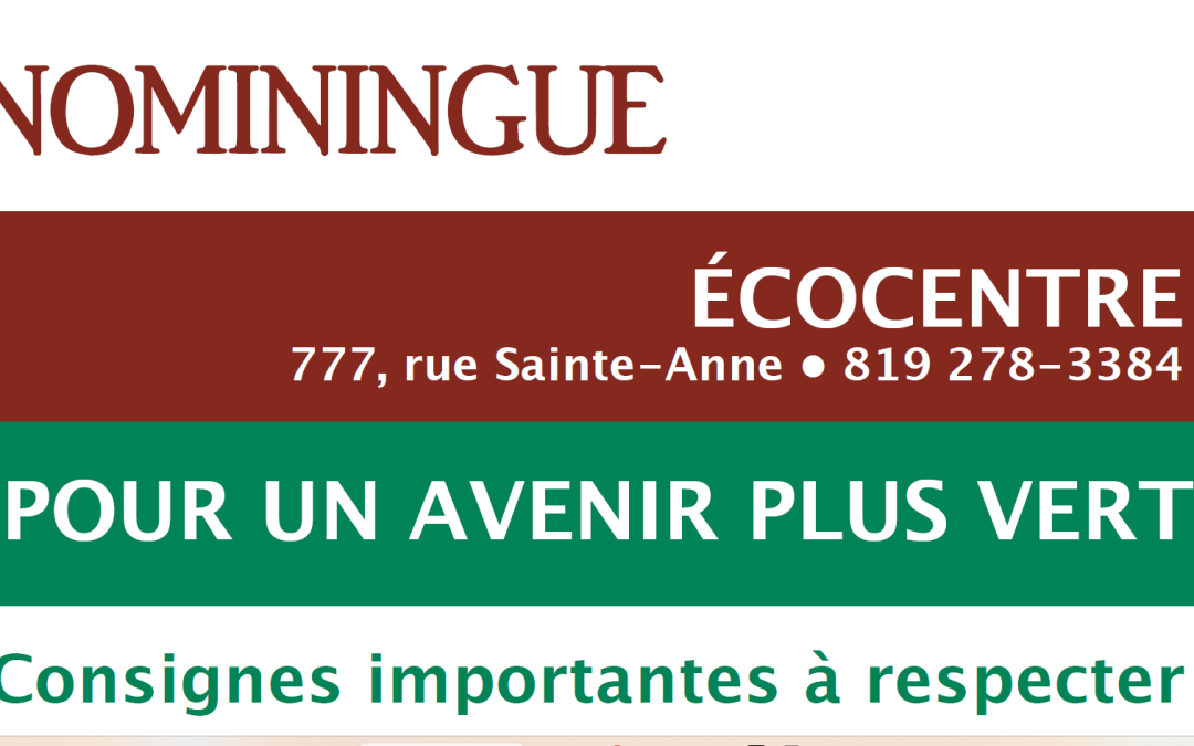 ÉCOCENTRE – COMMENT ÇA FONCTIONNE?