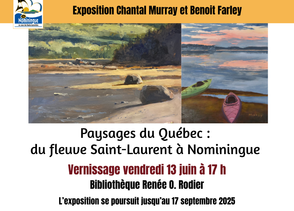 Vendredi 13 juin – Vernissage de l’exposition Murray et Farley