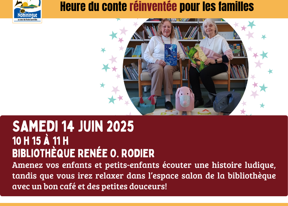 Samedi 14 juin – L’Heure du conte réinventée