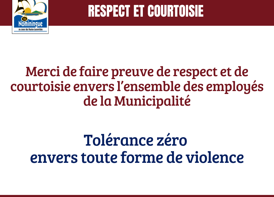 Respect et courtoisie