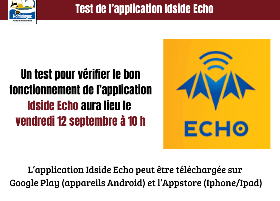 Test de l’application Idside Echo