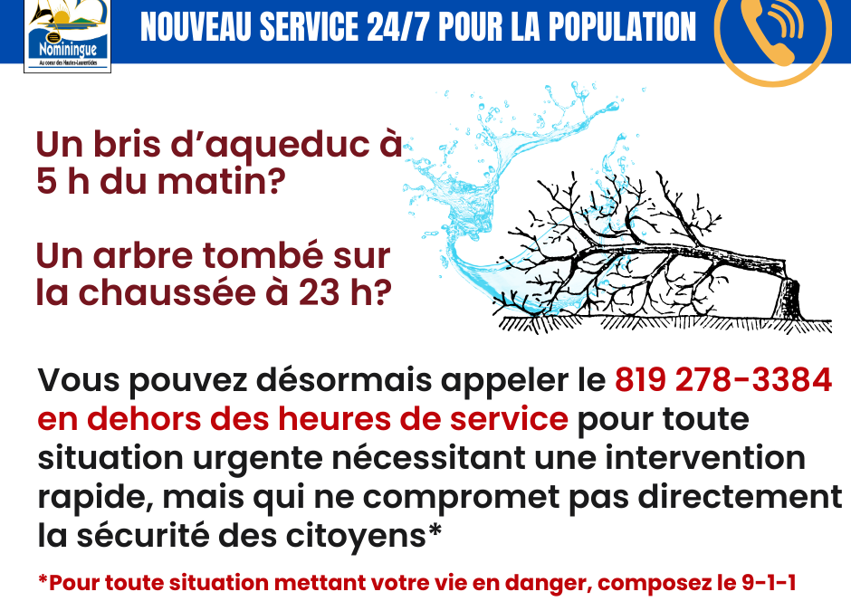 Nouveau service pour la population