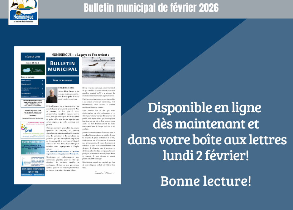Bulletin municipal de février 2026