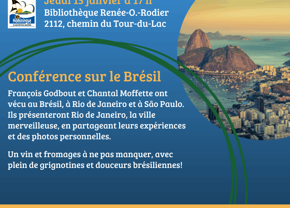 Conférence sur le Brésil – 15 janvier 2026 à 17 h