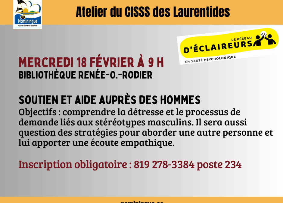 Soutien et aide auprès des hommes