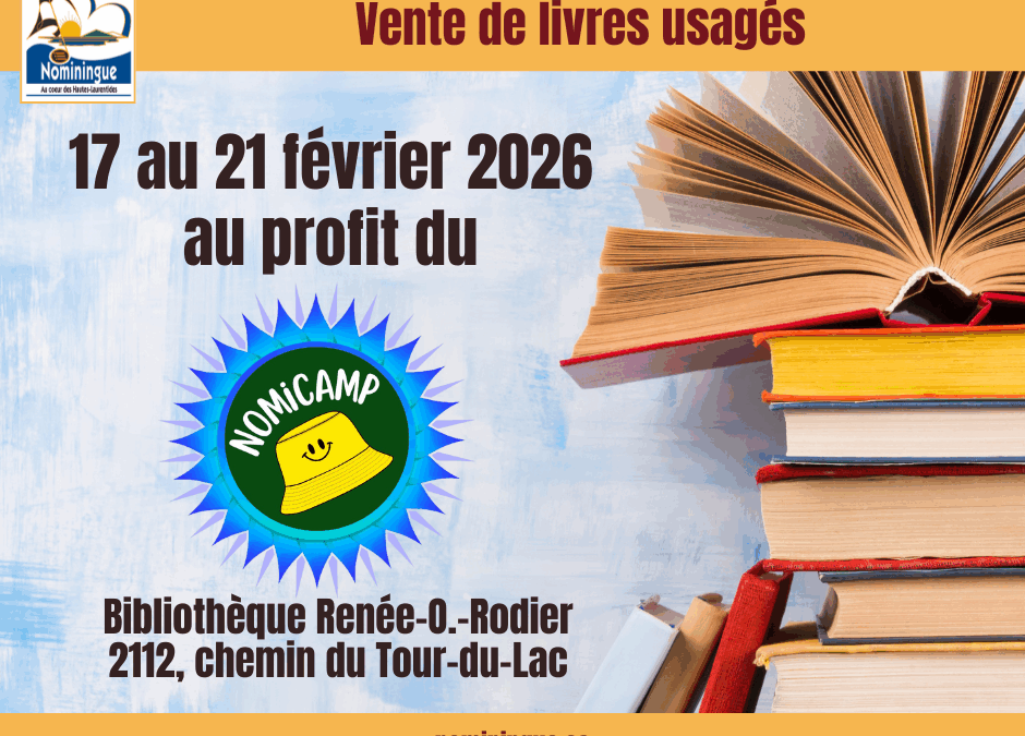 Vente de livres usagés au profit du Nomicamp