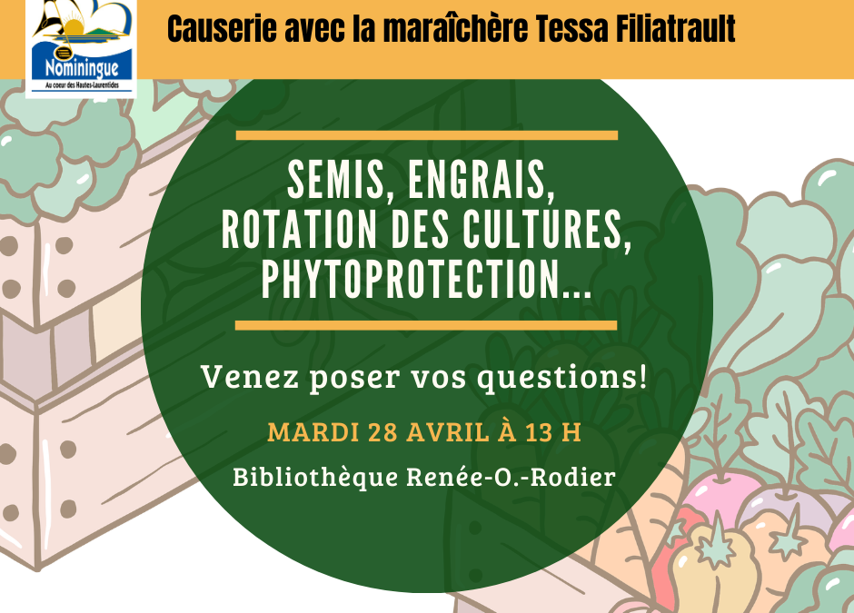 Causerie avec la maraîchère – 28 avril à 13 h