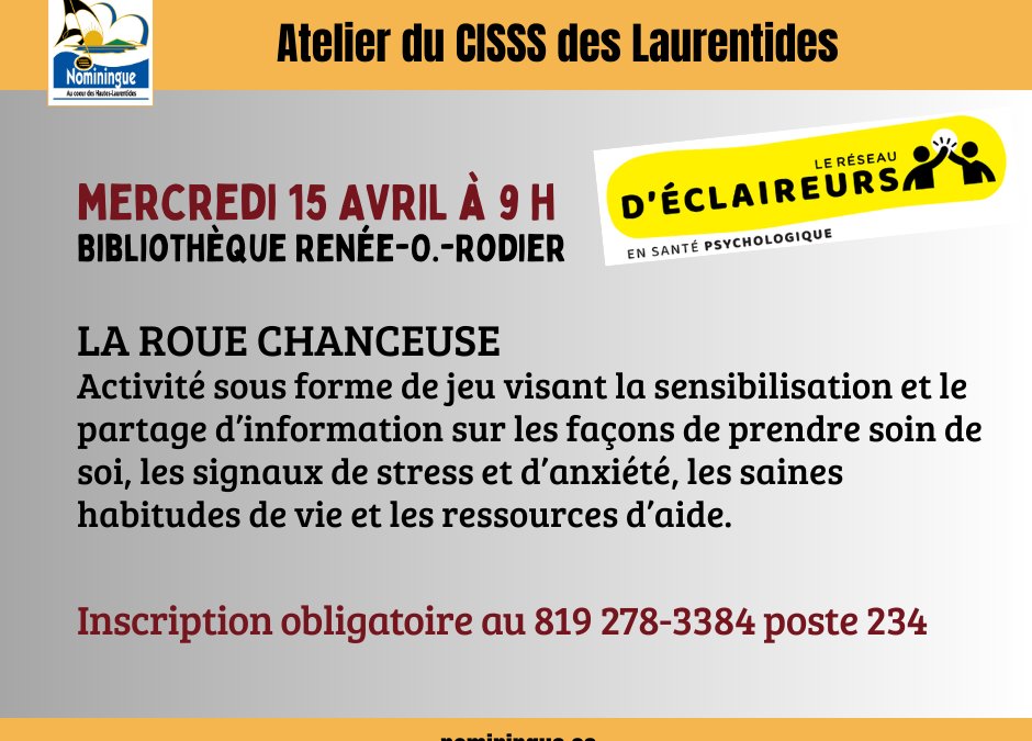 Atelier du CISSS des Laurentides 15 avril 9 h