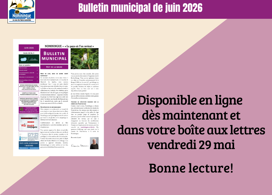 Bulletin municipal de juin 2026