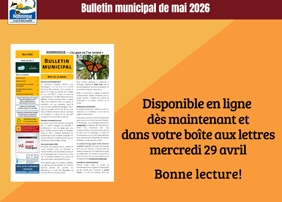 Bulletin municipal de mai 2026