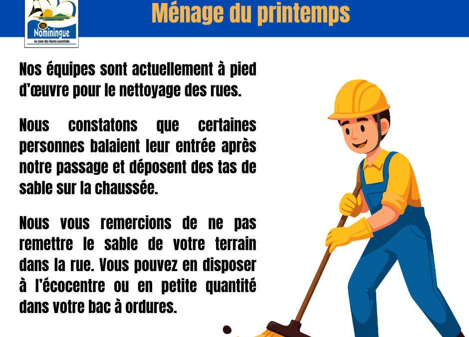 Ménage du printemps