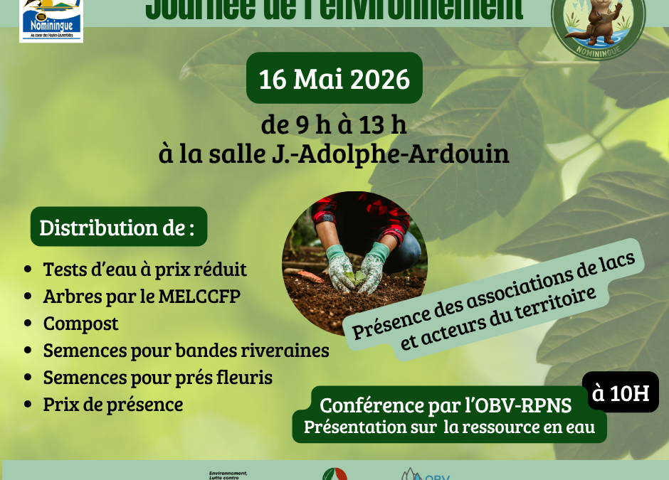 Journée de l&rsquo;environnement – 16 mai