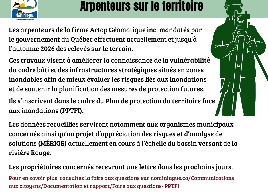 Arpenteurs sur le territoire